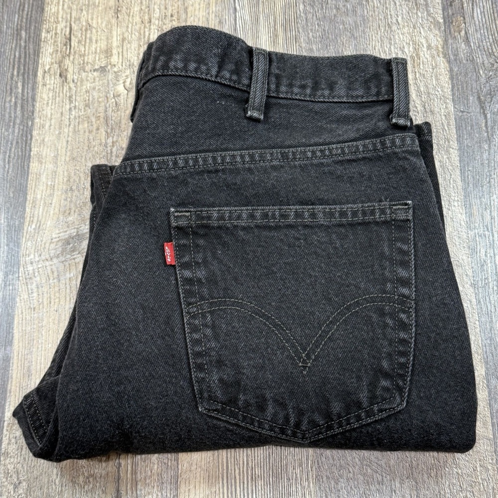 Levis 550 Relaxed Fit Black Jeans Men's 40x32 (38x32)‎ Cotton Denim Mexico
